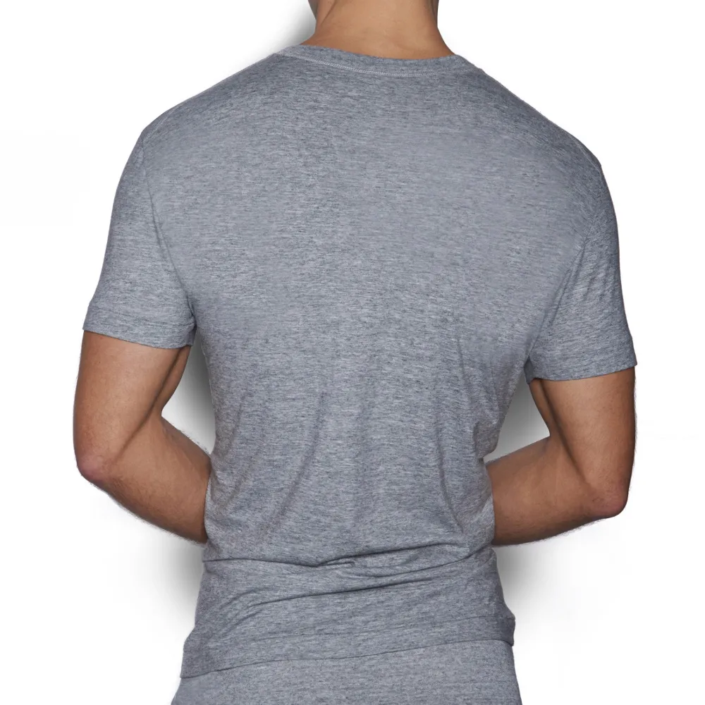 CORE Core|Short Sleeve T-shirts*Deep V-Neck T-Shirt | Men’s Slim Fit Cotton Tee