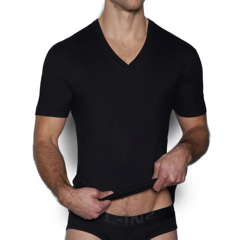CORE Core|Short Sleeve T-shirts*V-Neck T-Shirt | Men’s Cotton V-Neck Undershirt