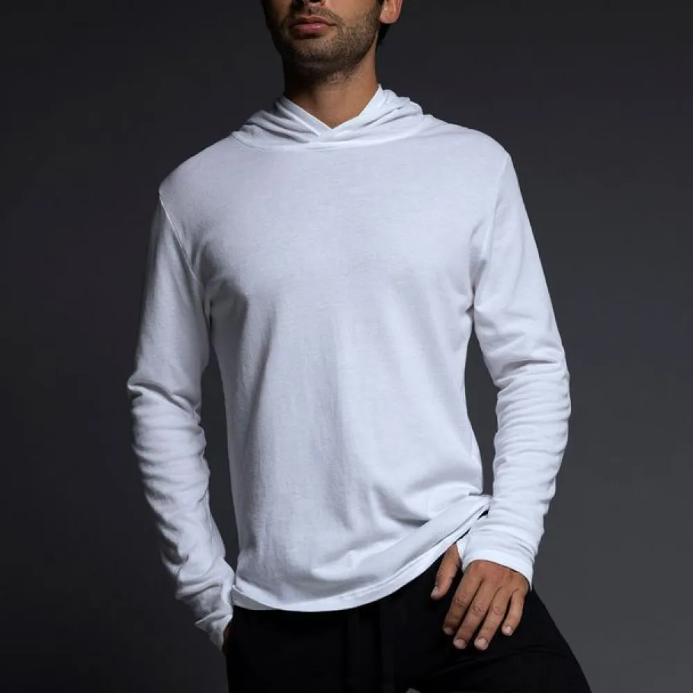 EASY MESH Easy Mesh|Long Sleeve T-shirts*Hooded Tee | Lightweight Men’s Mesh Hoodie T-Shirt