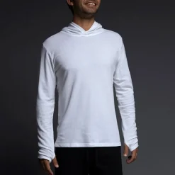 EASY MESH Easy Mesh|Long Sleeve T-shirts*Hooded Tee | Lightweight Men’s Mesh Hoodie T-Shirt