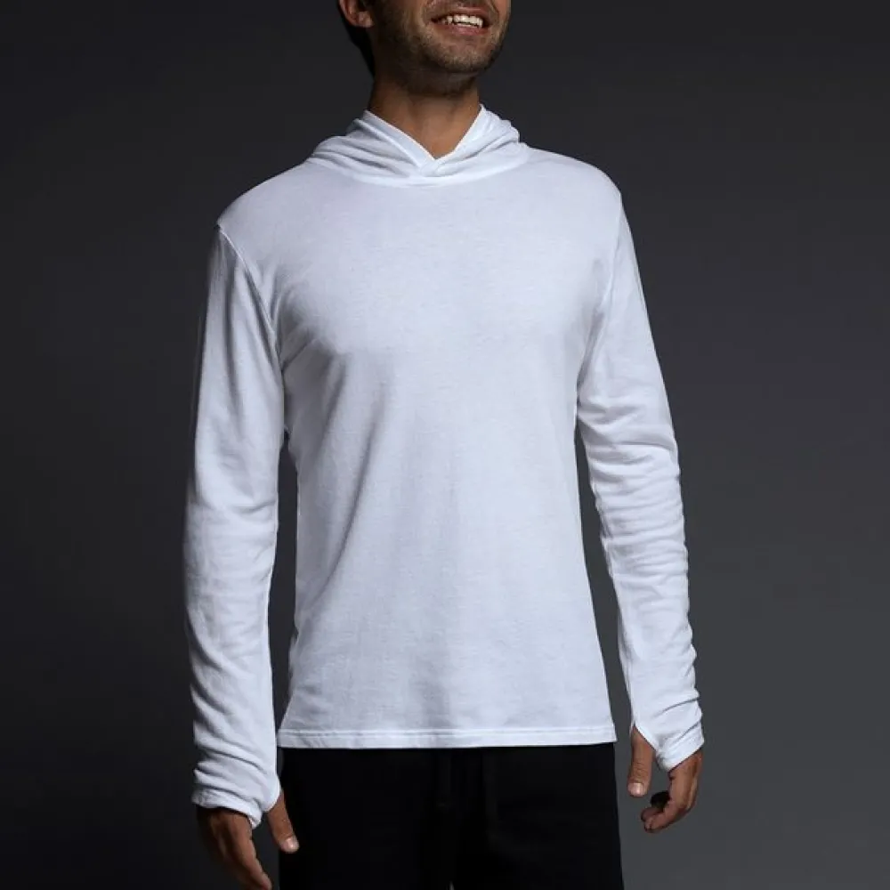 EASY MESH Easy Mesh|Long Sleeve T-shirts*Hooded Tee | Lightweight Men’s Mesh Hoodie T-Shirt