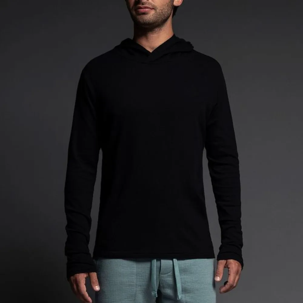 EASY MESH Easy Mesh|Long Sleeve T-shirts*Hooded Tee | Lightweight Men’s Mesh Hoodie T-Shirt