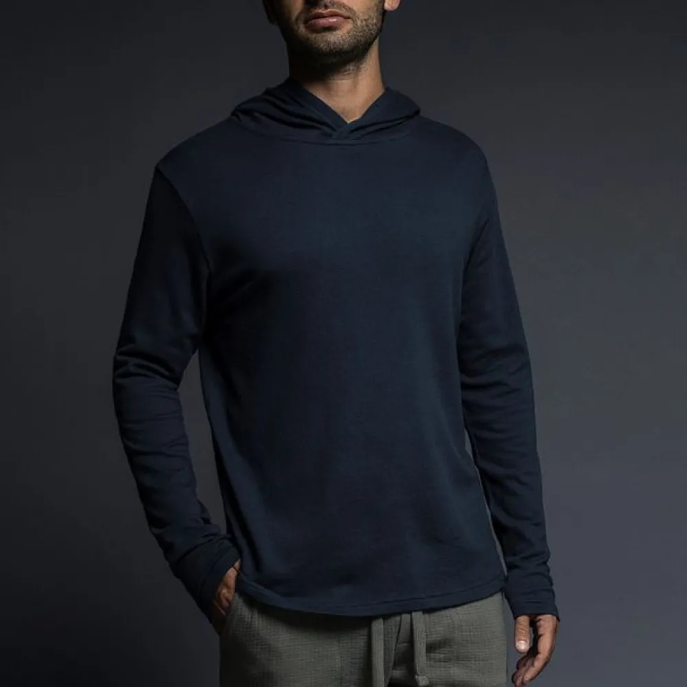 EASY MESH Easy Mesh|Long Sleeve T-shirts*Hooded Tee | Lightweight Men’s Mesh Hoodie T-Shirt