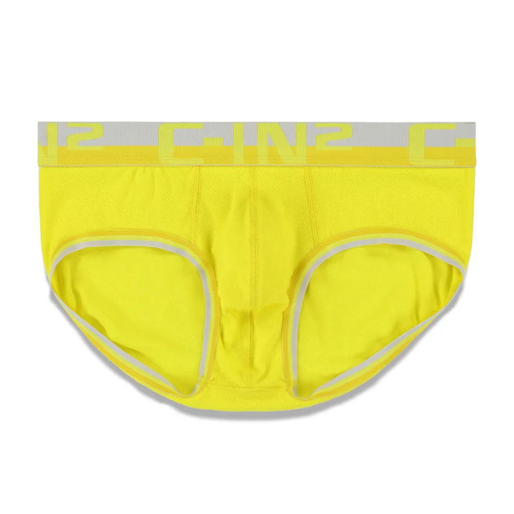 MESH Mesh|Mid Rise Briefs*Mid Rise Brief Yaron Yellow