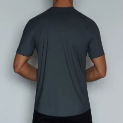 PERFECT PIMA Perfect Pima|Short Sleeve T-shirts*Relaxed Deep V-Neck T-Shirt Niles Navy