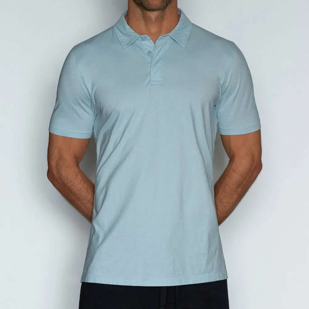 PERFECT PIMA Perfect Pima|Polos*Relaxed Polo Blythe Blue
