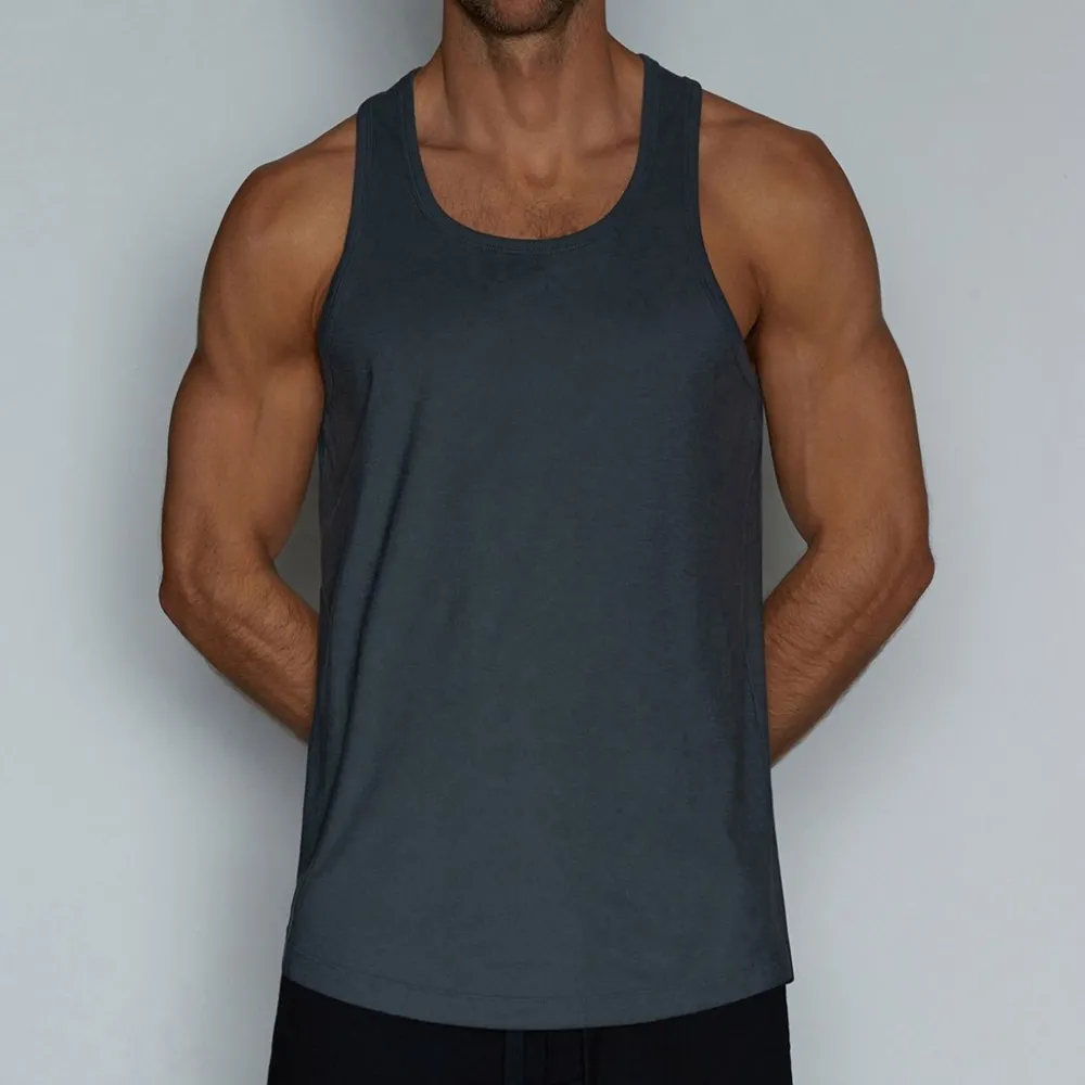 PERFECT PIMA Perfect Pima|Tanks*Relaxed Tank Niles Navy