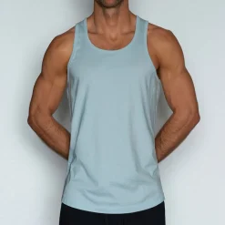 PERFECT PIMA Perfect Pima|Tanks*Relaxed Tank Blythe Blue