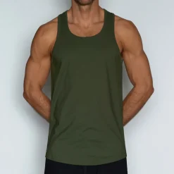 PERFECT PIMA Perfect Pima|Tanks*Relaxed Tank Gladwin Green