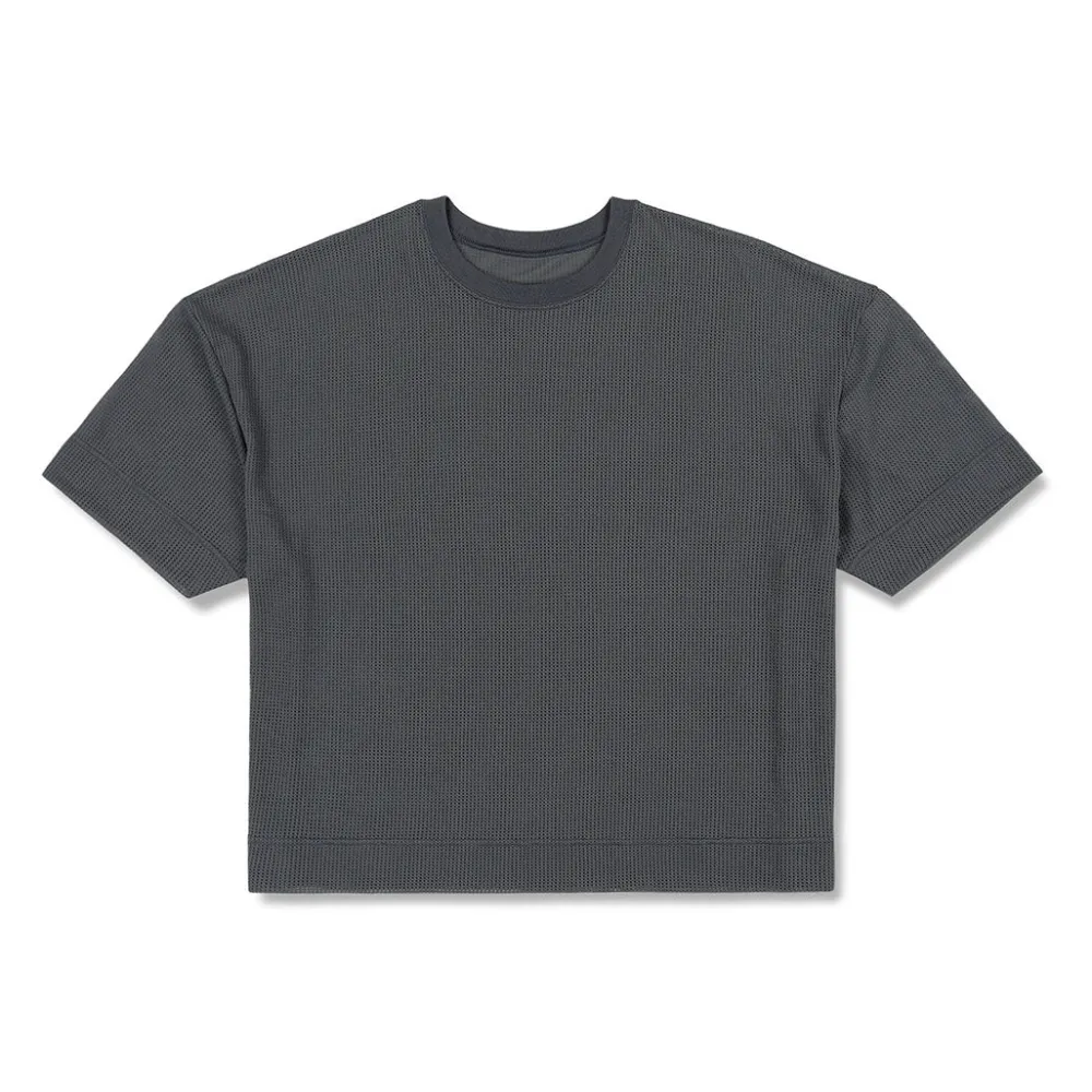 SCRIMMAGE Scrimmage|Crop Tops*Oversized Cropped Jersey Channing Charcoal