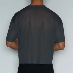 SCRIMMAGE Scrimmage|Crop Tops*Oversized Cropped Jersey Channing Charcoal