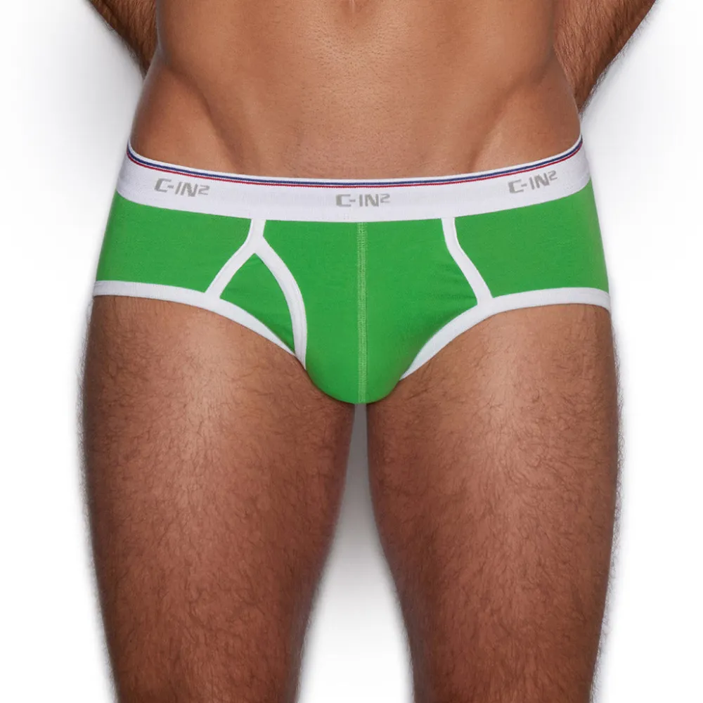 THROWBACK Throwback*Fly Front Brief Gus Green