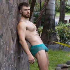UNDERTONE Undertone|Mid Rise Briefs*Mid Rise Brief Bronsis Blue