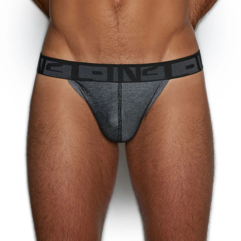UNDERTONE Undertone|Thongs*Thong Newsprint Black